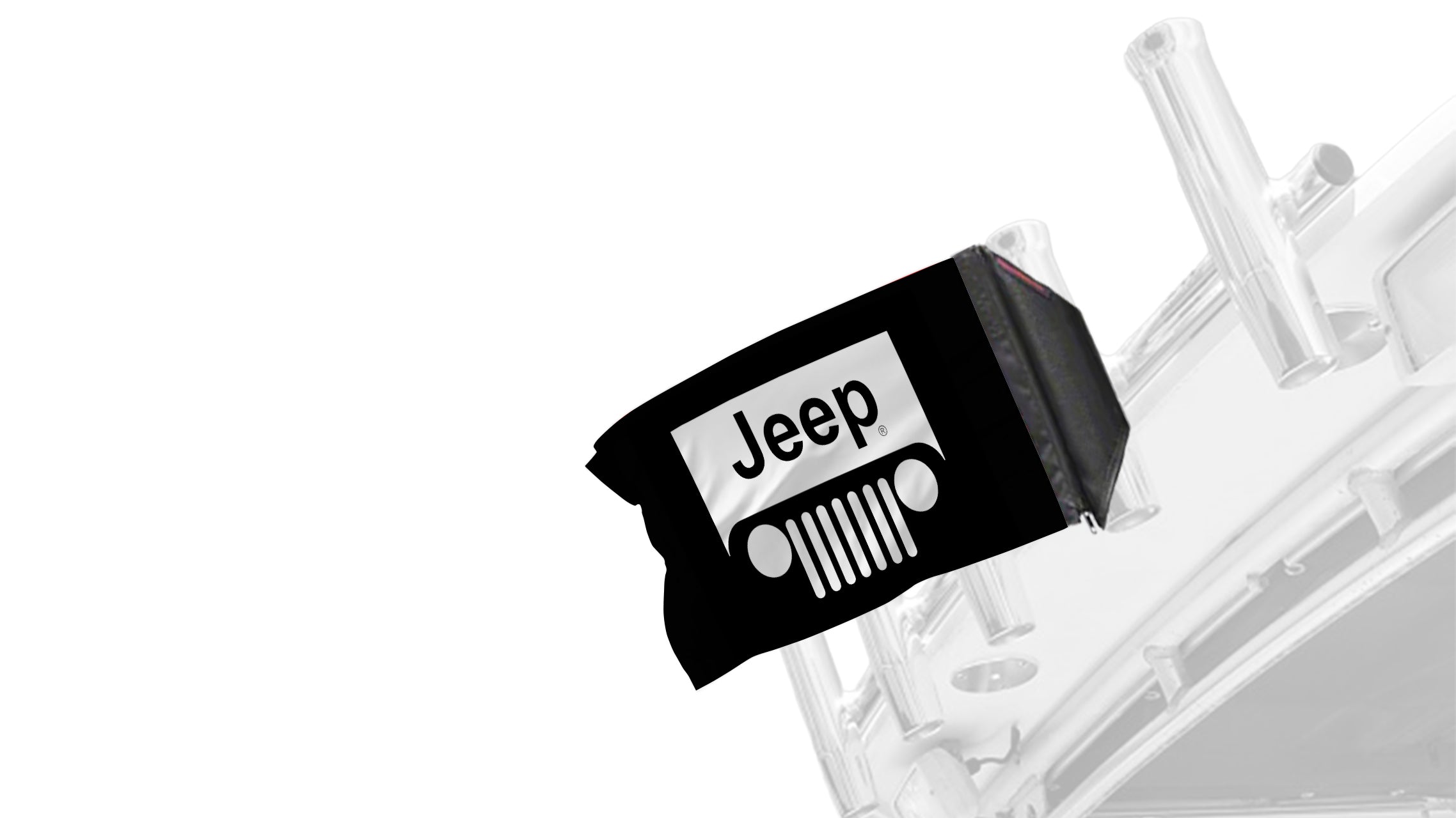 Jeep Grill 12"x18" Forever Wave Flag for Boats
