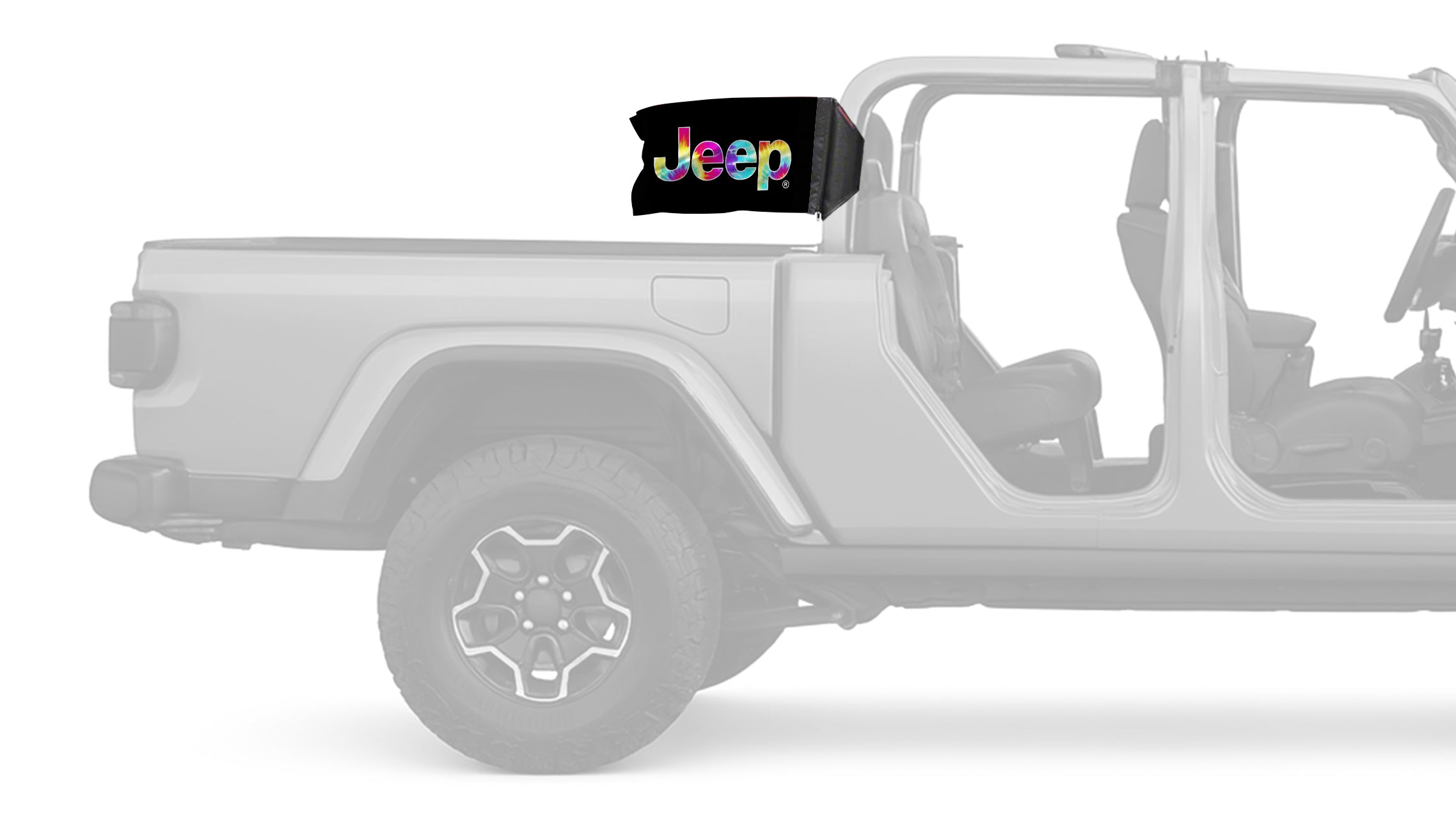 Jeep Tie Dye 12"x18" Forever Wave Flag