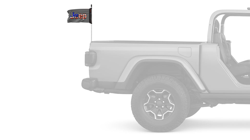 Jeep USA 12"x18" Forever Wave Flag for Jeep Wrangler CJ-7 and CJ-8 1976-1986