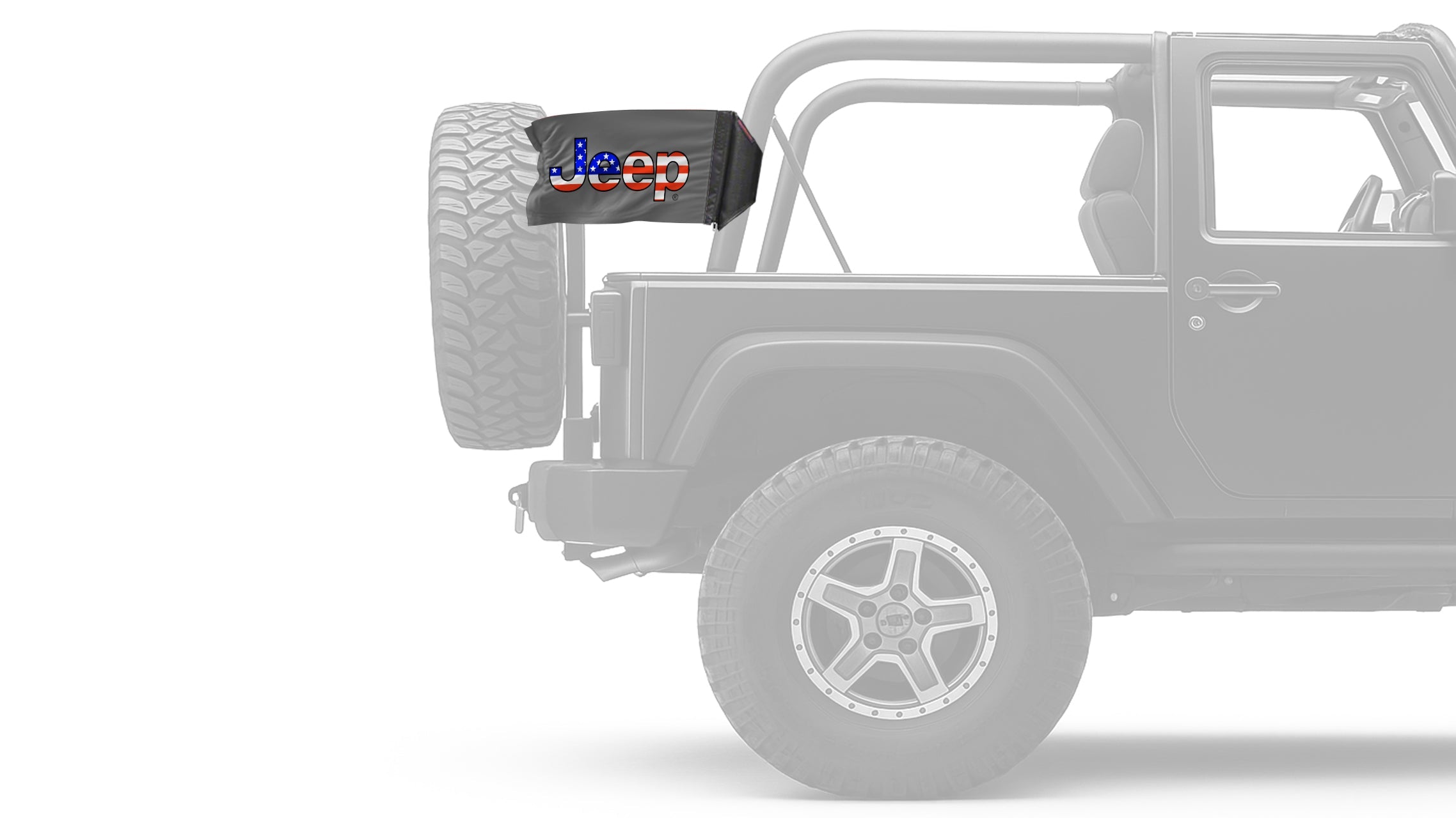 Jeep USA 12"x18" Forever Wave Flag for Jeep Wrangler LJ 2003-2006