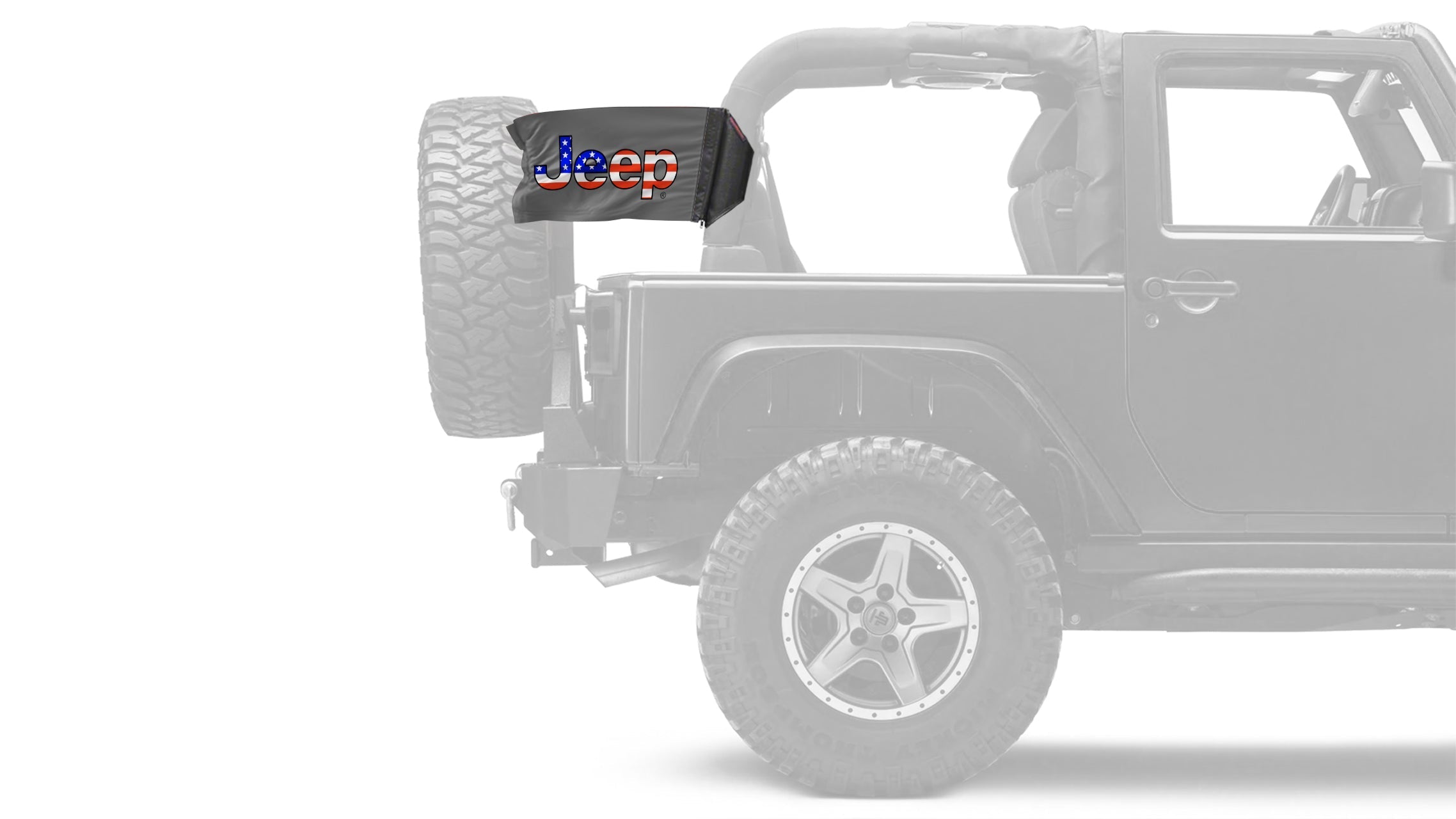 Jeep USA 12"x18" Forever Wave Flag for Jeep Wrangler LJ 2003-2006