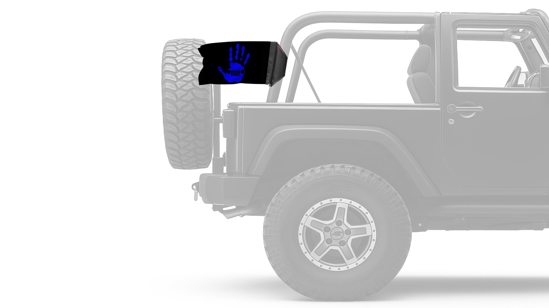 Jeep Wave 12"x18" Forever Wave Flag for Jeep Wrangler JL 2-Door 2018-Present