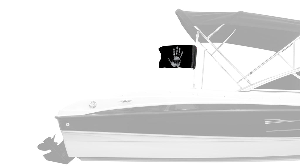 Jeep Wave 12"x18" Forever Wave Flag for Boats