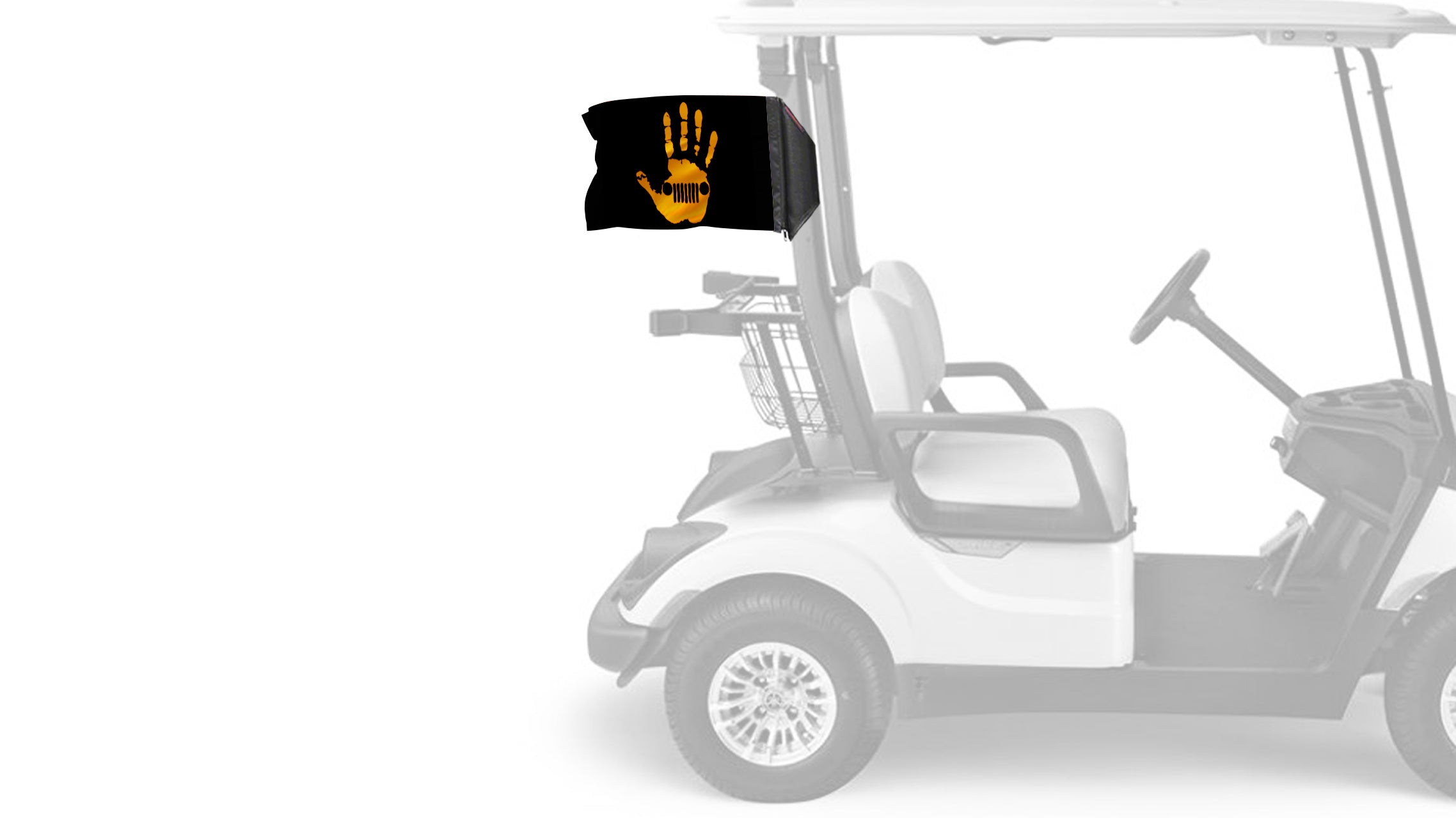 Jeep Wave 12"x18" Forever Wave Flag for Golf Carts