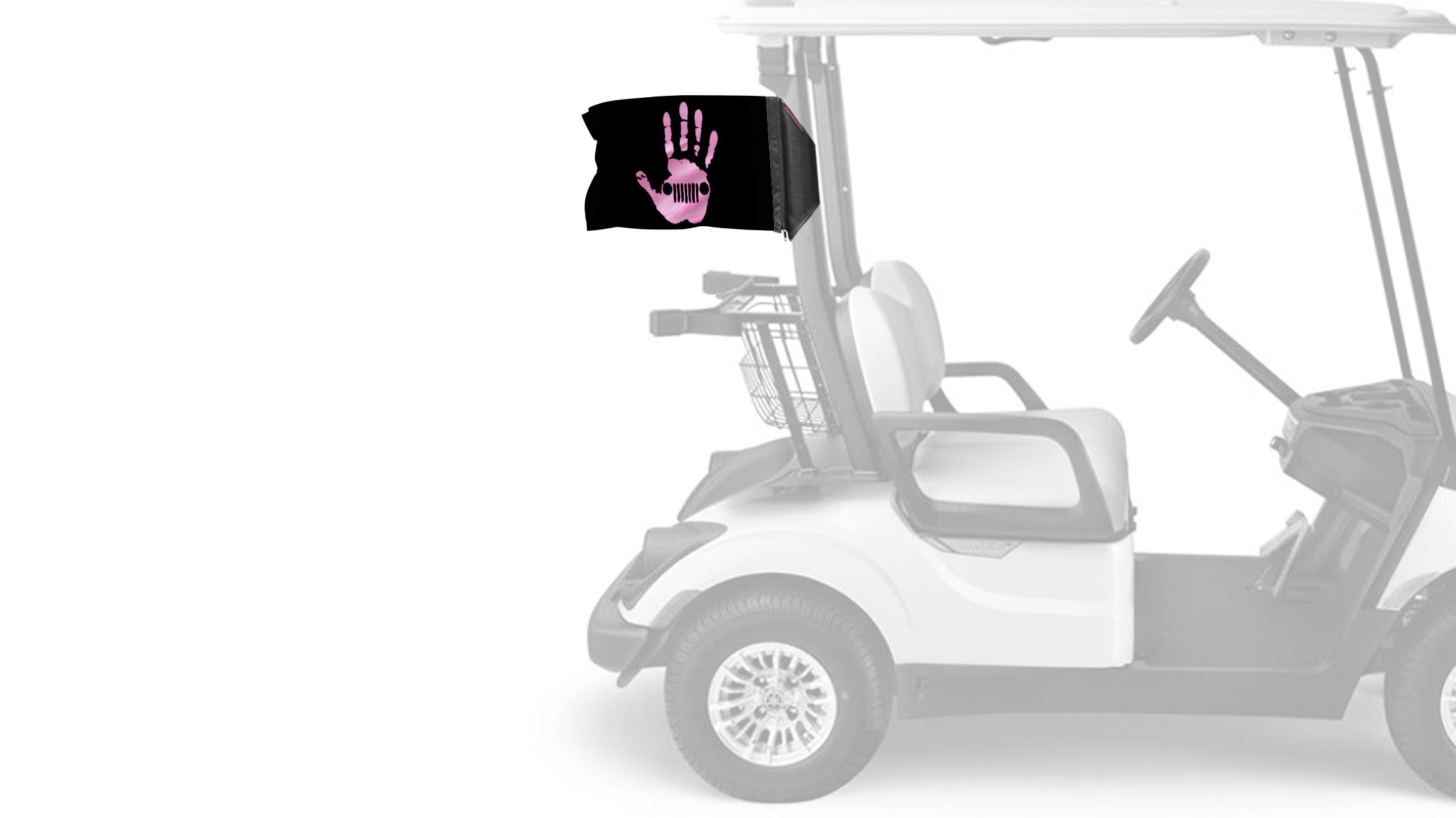Jeep Wave 12"x18" Forever Wave Flag for Golf Carts