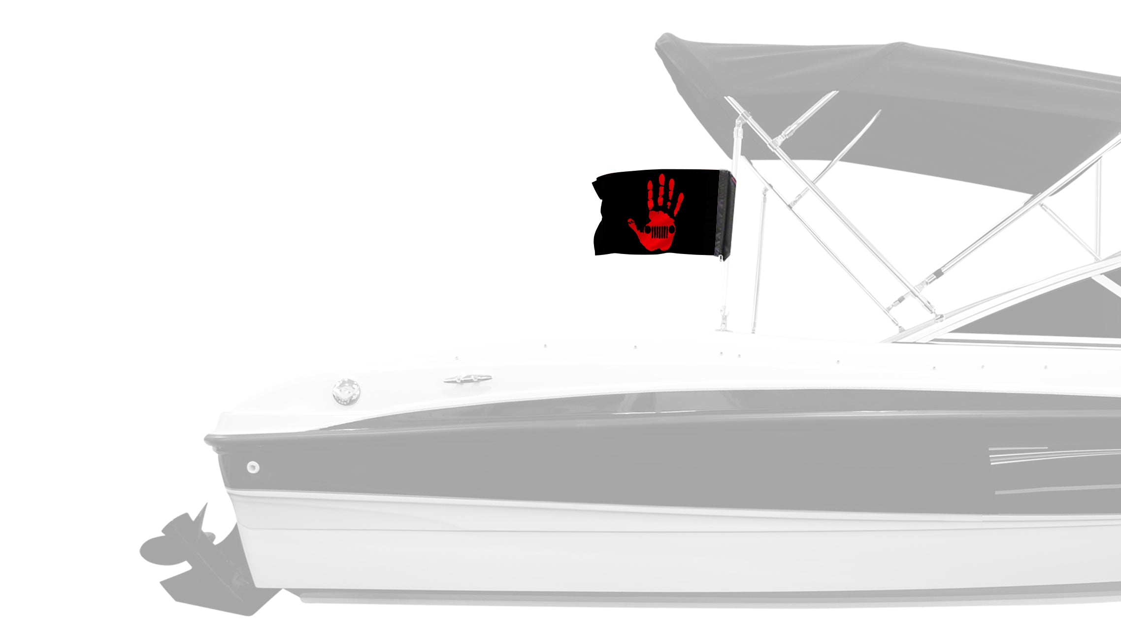 Jeep Wave 12"x18" Forever Wave Flag for Boats