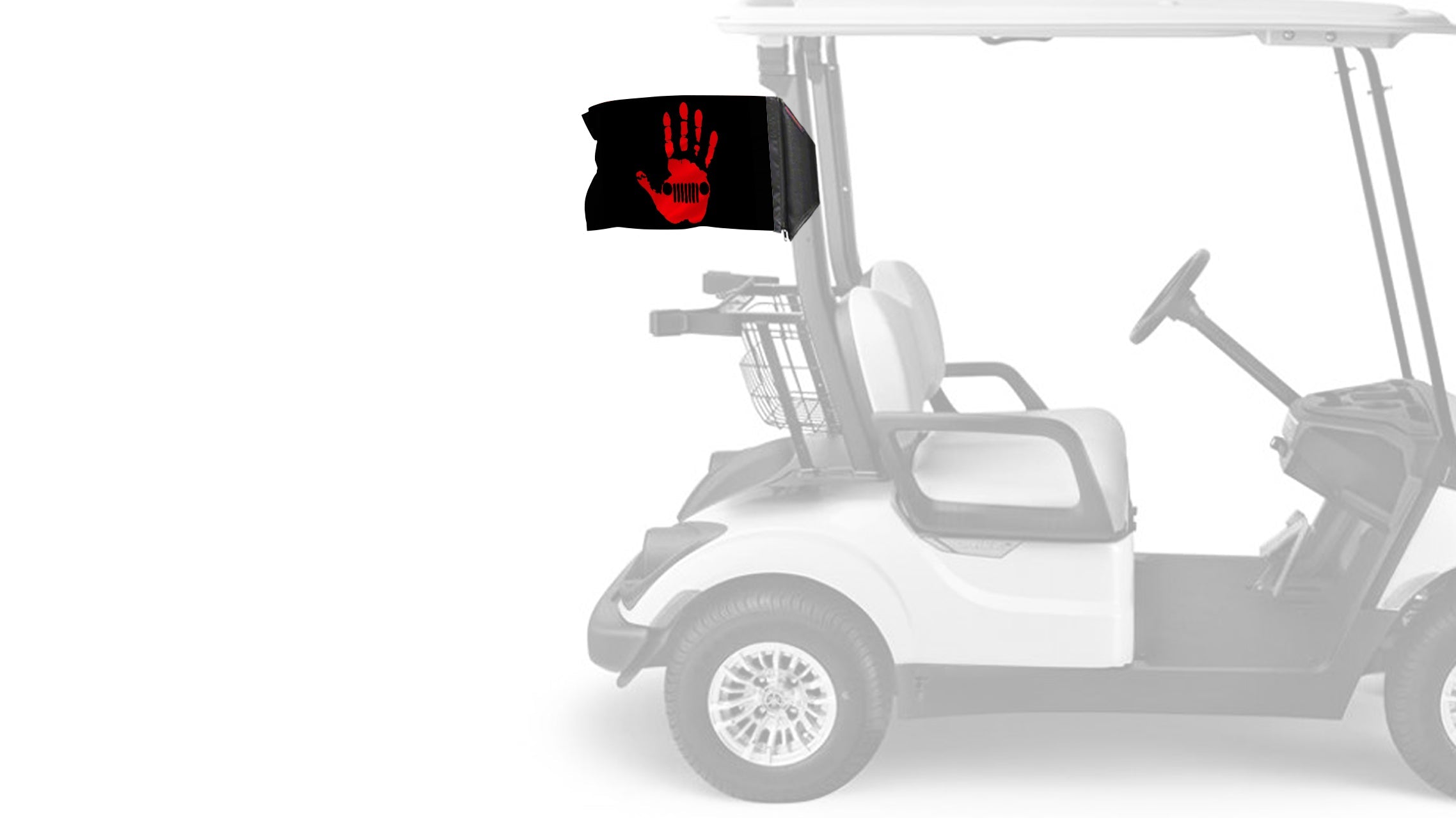 Jeep Wave 12"x18" Forever Wave Flag for Golf Carts