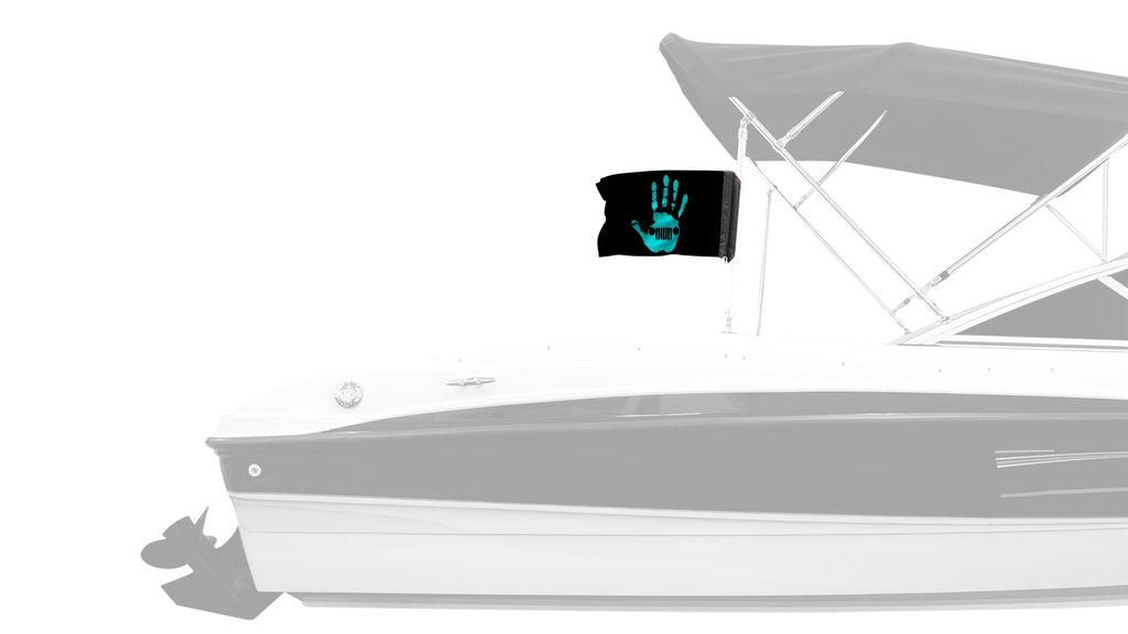 Jeep Wave 12"x18" Forever Wave Flag for Boats