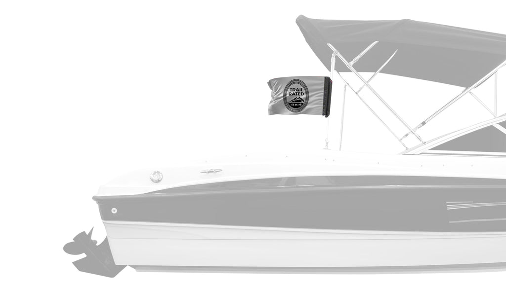 Trail Rated 12"x18" Forever Wave Flag for Boats