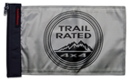 Trail Rated 12"x18" Forever Wave Flag for Jeep Wrangler JKU 4-Door 2007-2018