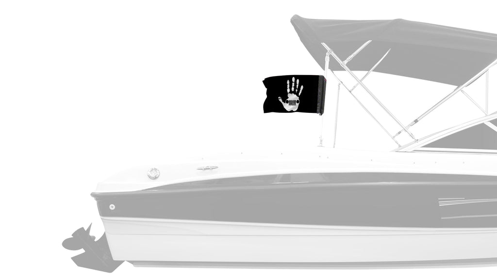 Jeep Wave 12"x18" Forever Wave Flag for Boats