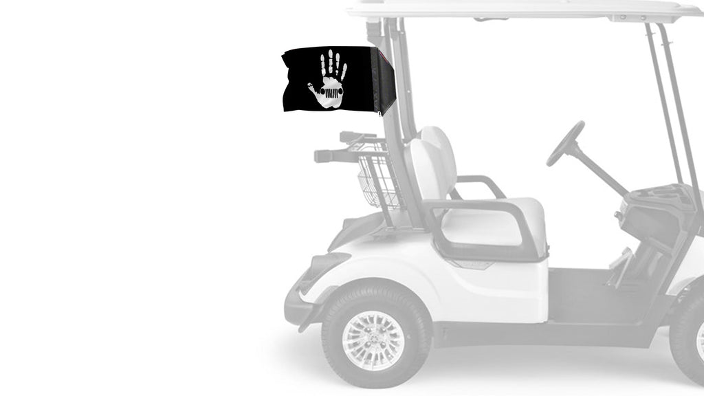 Jeep Wave 12"x18" Forever Wave Flag for Golf Carts