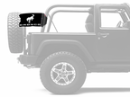 Bucking Bronco 12"x18" Forever Wave Flag for Jeep Wrangler JK 2-Door 2007-2018