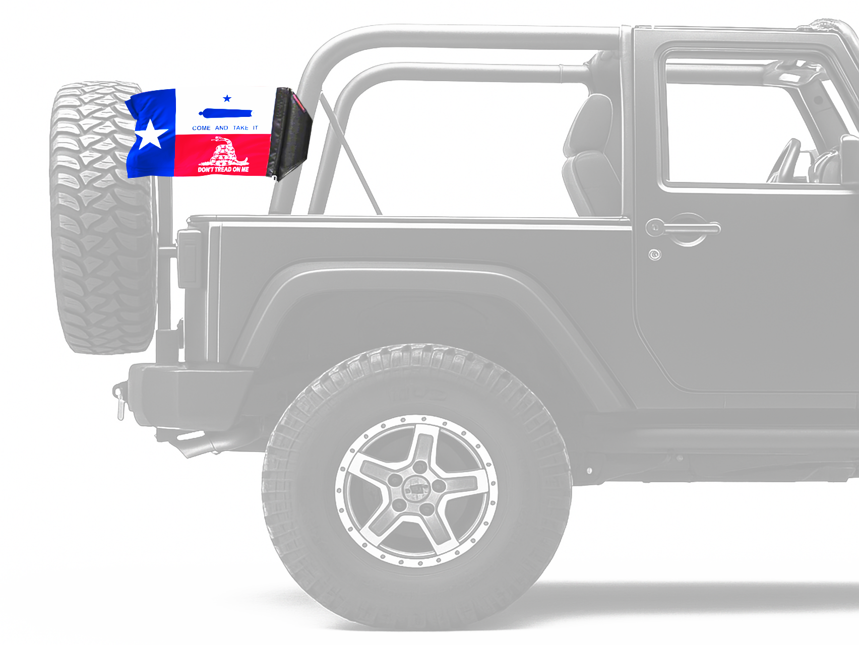 State Flag Texas Don't Tread 12"x18" Forever Wave Flag for Jeep Wrangler LJ 2003-2006