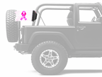 Pink Ribbon 12"x18" Forever Wave Flag for Jeep Wrangler TJ 1996-2006