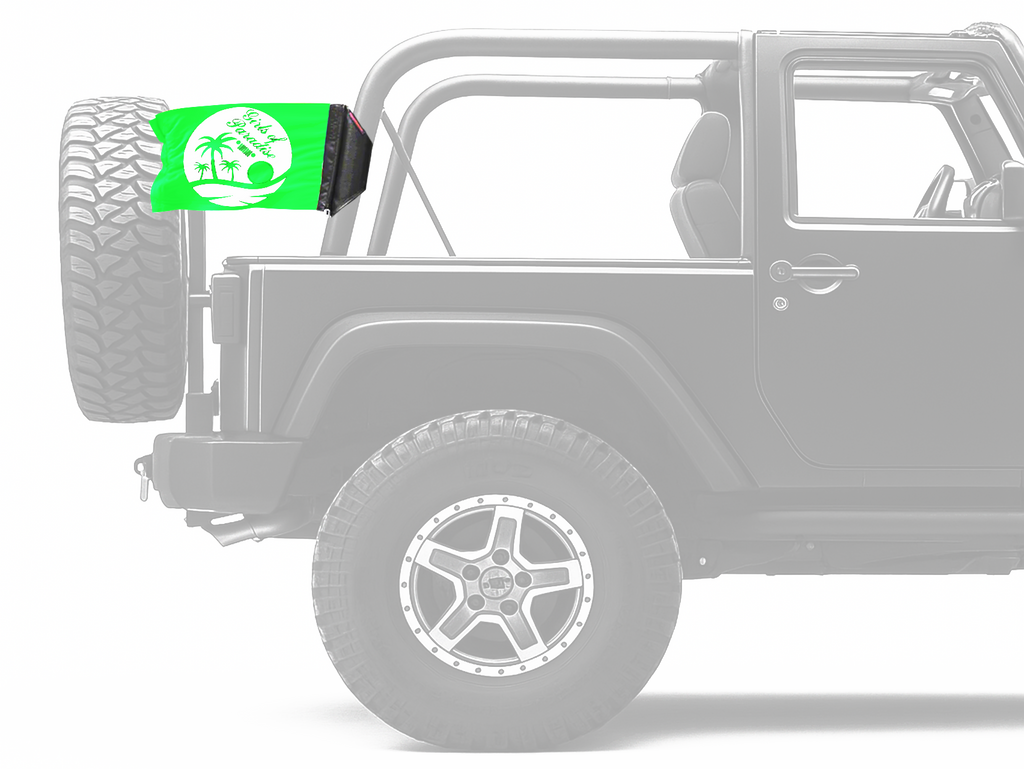 Girls Of Paradise 12"x18" Forever Wave Flag for Jeep Wrangler JL 2-Door 2018-Present