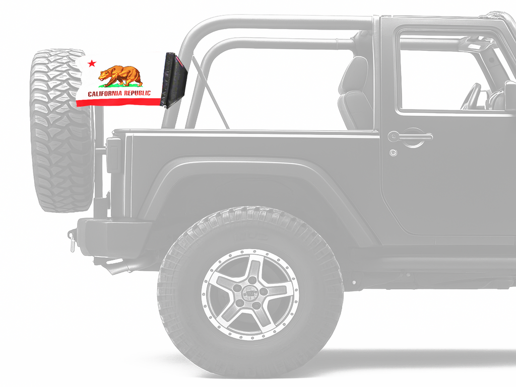 State Flag California 12"x18" Forever Wave Flag for Jeep Wrangler CJ-7 and CJ-8 1976-1986
