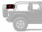 Bucking Bronco 12"x18" Forever Wave Flag for Jeep Wrangler TJ 1996-2006