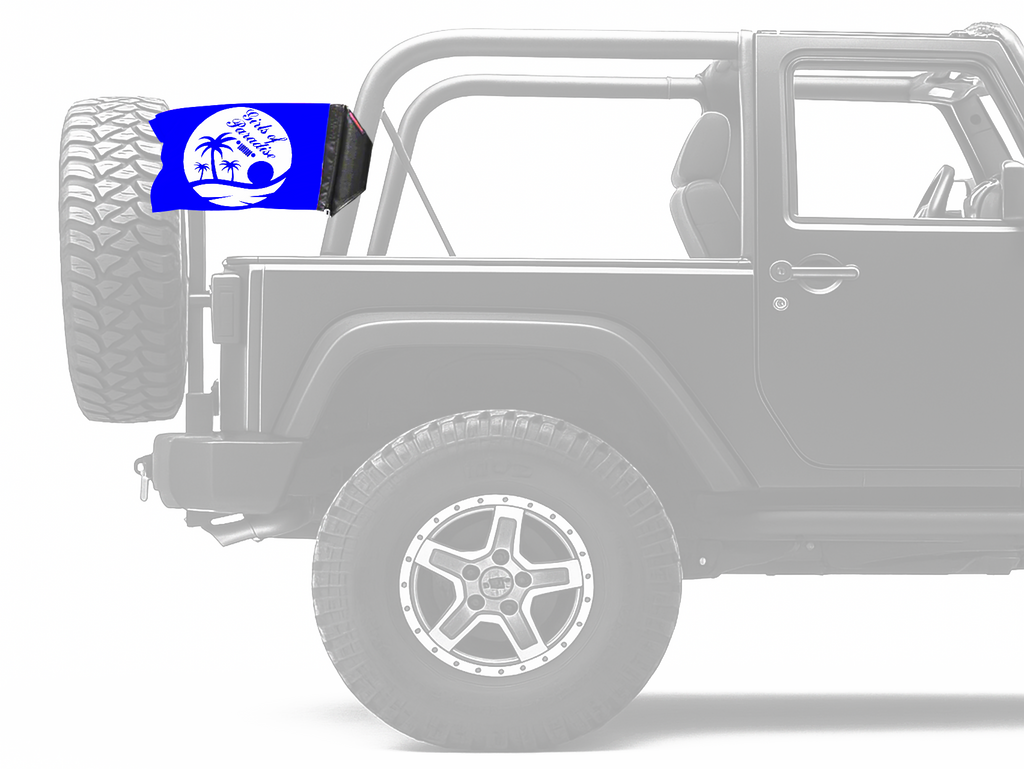 Girls Of Paradise 12"x18" Forever Wave Flag for Jeep Wrangler JL 2-Door 2018-Present