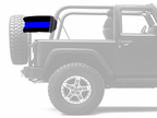 Thin Blue Line 12"x18" Forever Wave Flag for Jeep Wrangler YJ 1986-1995
