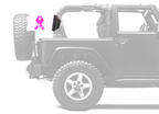 Pink Ribbon 12"x18" Forever Wave Flag for Jeep Wrangler TJ 1996-2006