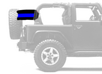 Thin Blue Line 12"x18" Forever Wave Flag for Jeep Wrangler YJ 1986-1995
