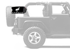Bucking Bronco 12"x18" Forever Wave Flag for Jeep Wrangler JK 2-Door 2007-2018