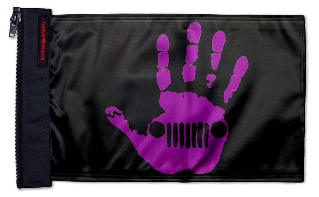 Jeep Wave 12"x18" Forever Wave Flag for Jeep Wrangler JL 2-Door 2018-Present
