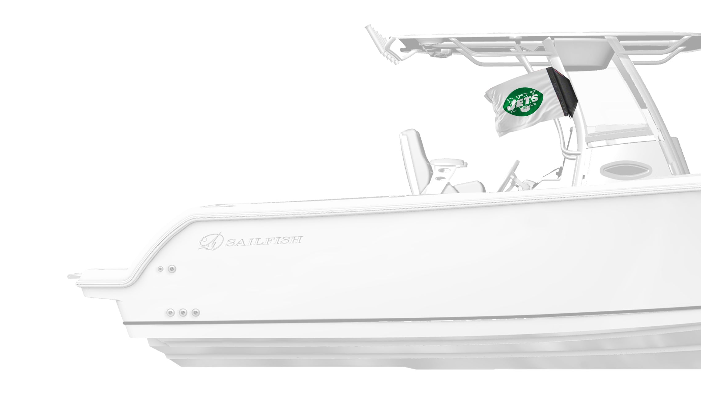New York Jets 11"x17" Forever Wave Flag for Boats