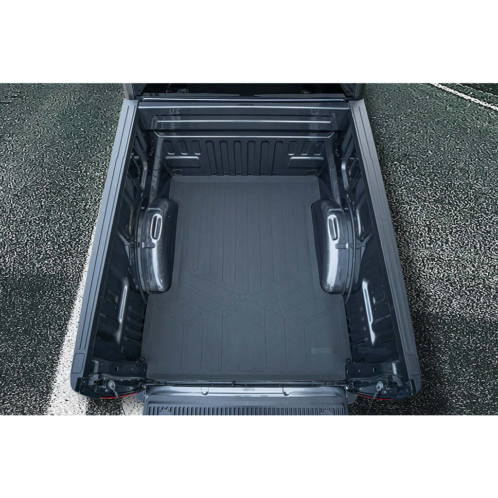 SmartCoverage™ Custom Fit Floor Liners For 2015-2025 Ford F-150 with 1st Row Bucket Seats & OEM 2nd Row Under Seat Storage (Vinyl Flooring)