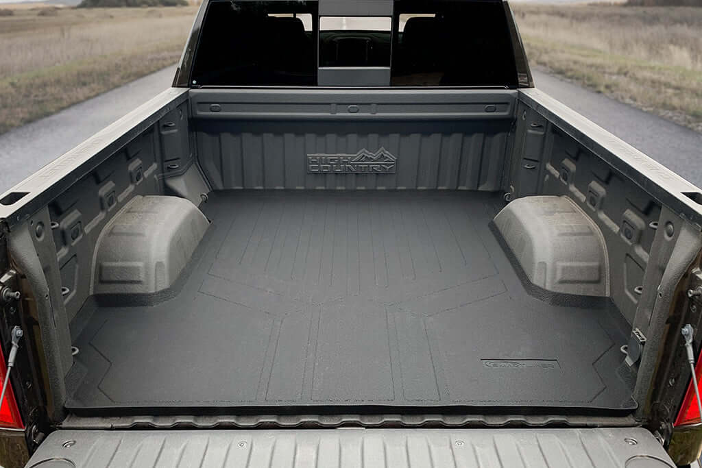 SmartCoverage™ Custom Fit Floor Liners For 2019-2025 Chevrolet Silverado 1500 Crew Cab With 1st Row Bench Seat (with OTH Coverage) and Carpet Flooring without the 2nd Row Underseat Storage