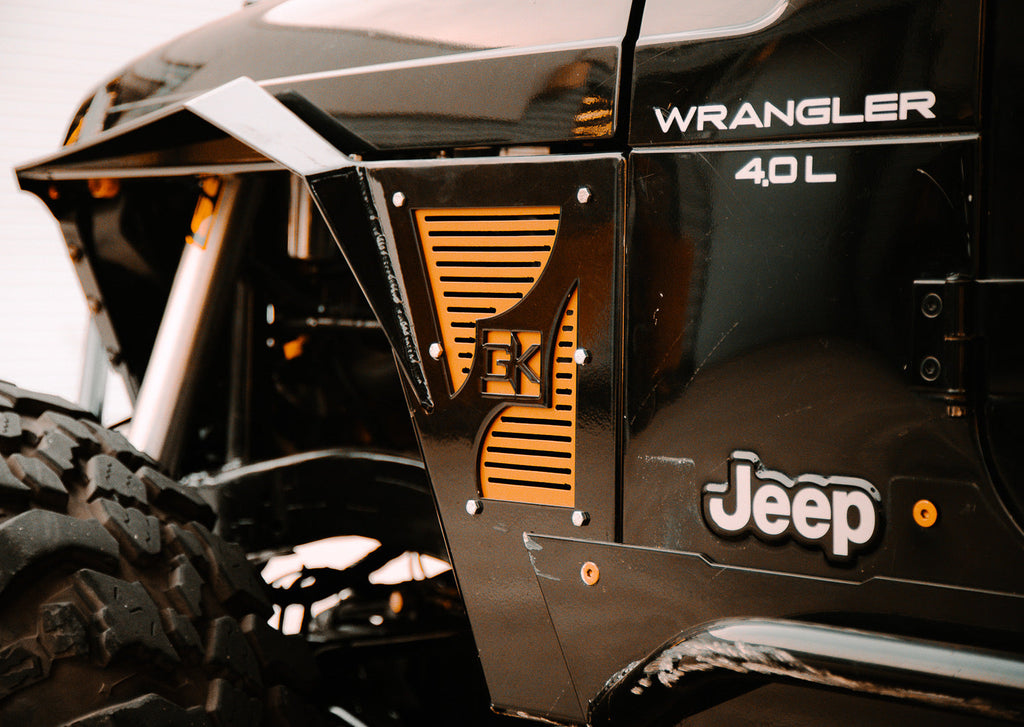 Diamond Series High Clearance Front Fenders for Jeep TJ Wrangler By Gatekeeper Off-Road