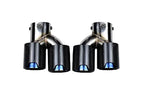 BMW 2/3/4 Series G42 G20/G21 G23 Carbon Fiber Dual Muffler Tips (2019+)