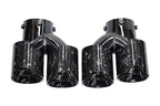 BMW 2/3/4 Series G42 G20/G21 G23 Forged Carbon Fiber Dual Muffler Tips (2019+)