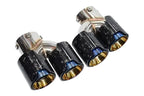BMW 2/3/4 Series G42 G20/G21 G23 Forged Carbon Fiber Dual Muffler Tips (2019+)
