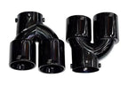 BMW 2/3/4 Series G42 G20/G21 G23 Black Stainless Steel Dual Muffler Tip (2019+)
