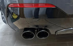 BMW 2/3/4 Series G42 G20/G21 G23 Black Stainless Steel Forged Carbon Fiber Dual Muffler Tip (2019+)