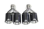 BMW M Power Universal Fit Carbon Fiber Dual Muffler Tips