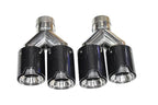 BMW M Power Universal Fit Carbon Fiber Dual Muffler Tips