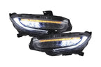Honda Civic 10th Gen (FC/FK) Chrome LED Reflection Bowl Headlights (2016-2021)