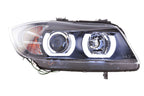 BMW 3-series E90 E91 Black U LED Headlights (2005-2012)