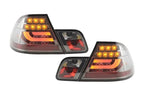 BMW 3-series E46 Coupe Chrome Smoked LED LightBar Taillights Set (1999-2002)