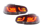 VW Golf Mk6 GTI LED Bar Red/Smoked Tail Lights V1 (2008-2014)
