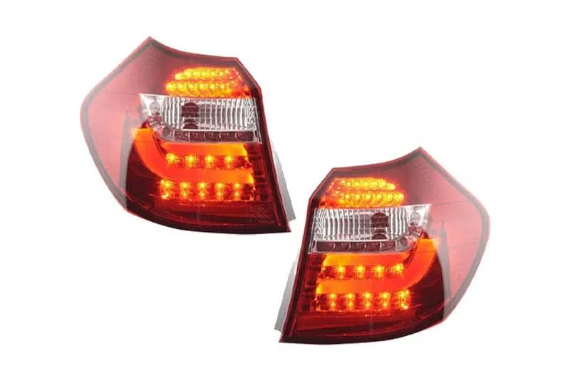 BMW 1-Series E81 3/5 Door Red LED Taillights Set (2007-2011)