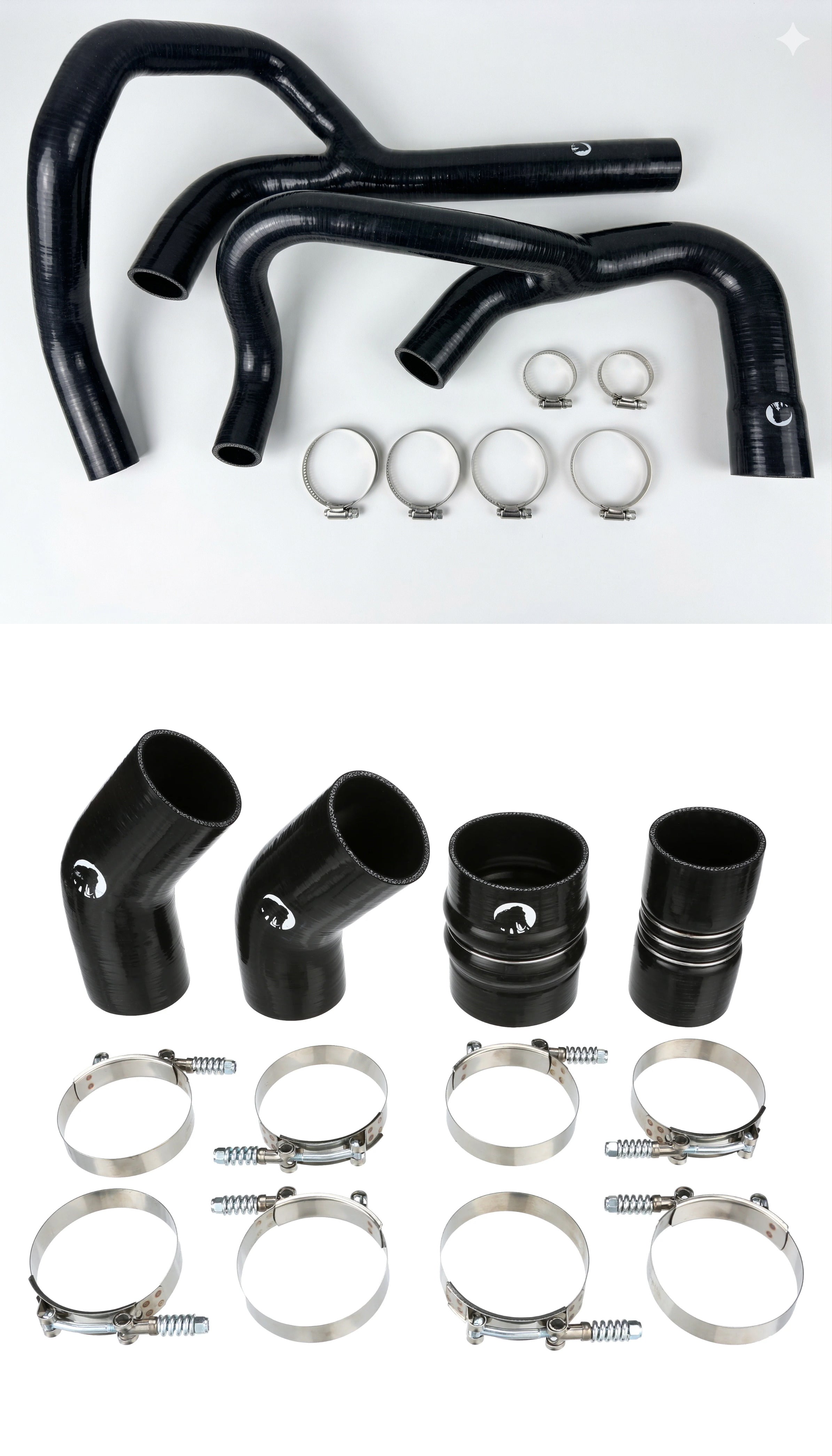 Heavy Duty Silicone Intercooler and Coolant Hose Kit Compatible With 2013-2014 Dodge Ram Cummins 2500 3500 6.7L Diesel