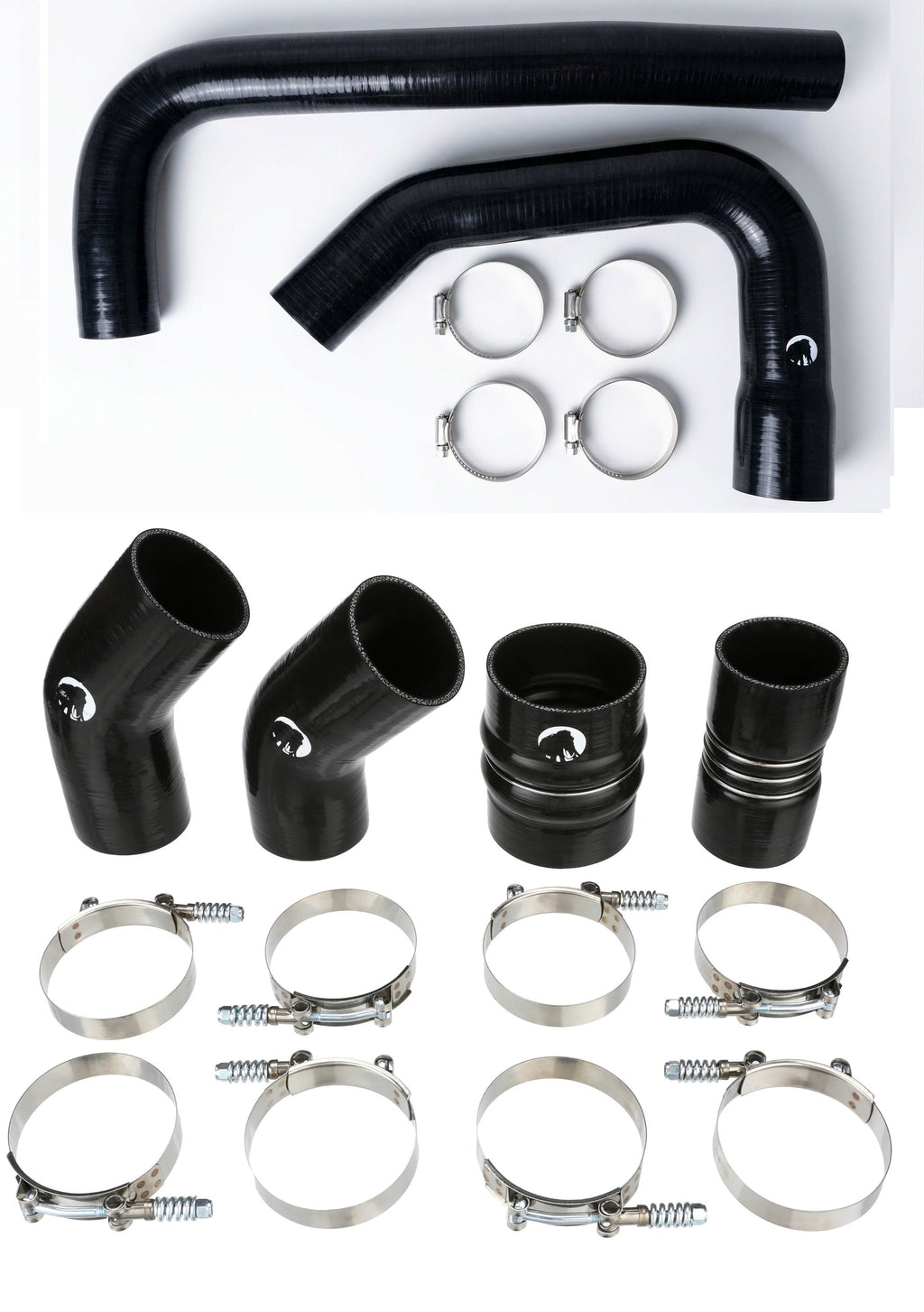 Heavy Duty Silicone Intercooler and Coolant Hose Kit Compatible With 2015-2018 Dodge Ram Cummins 2500 3500 6.7L Diesel