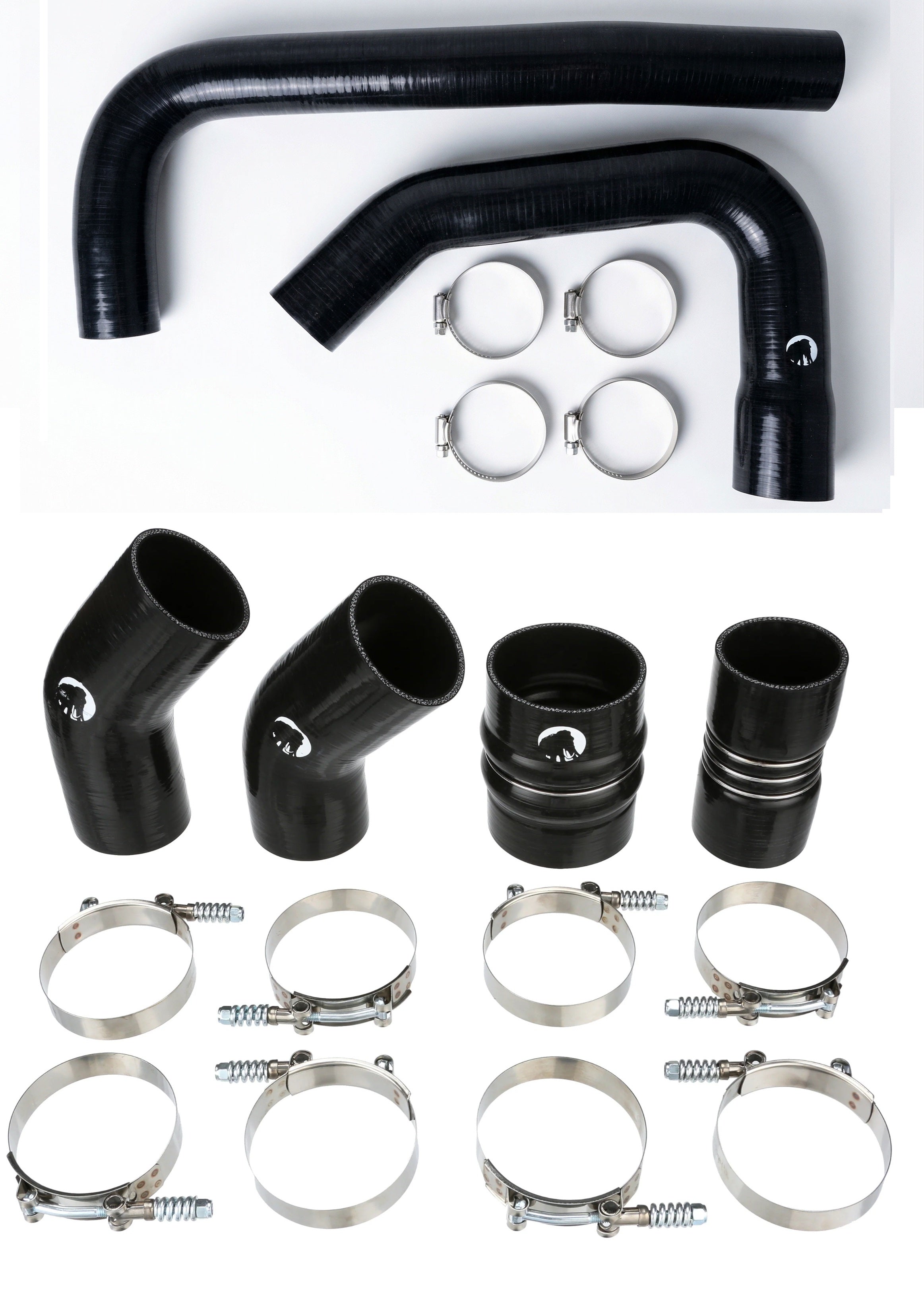 Heavy Duty Silicone Intercooler and Coolant Hose Kit Compatible With 2015-2018 Dodge Ram Cummins 2500 3500 6.7L Diesel