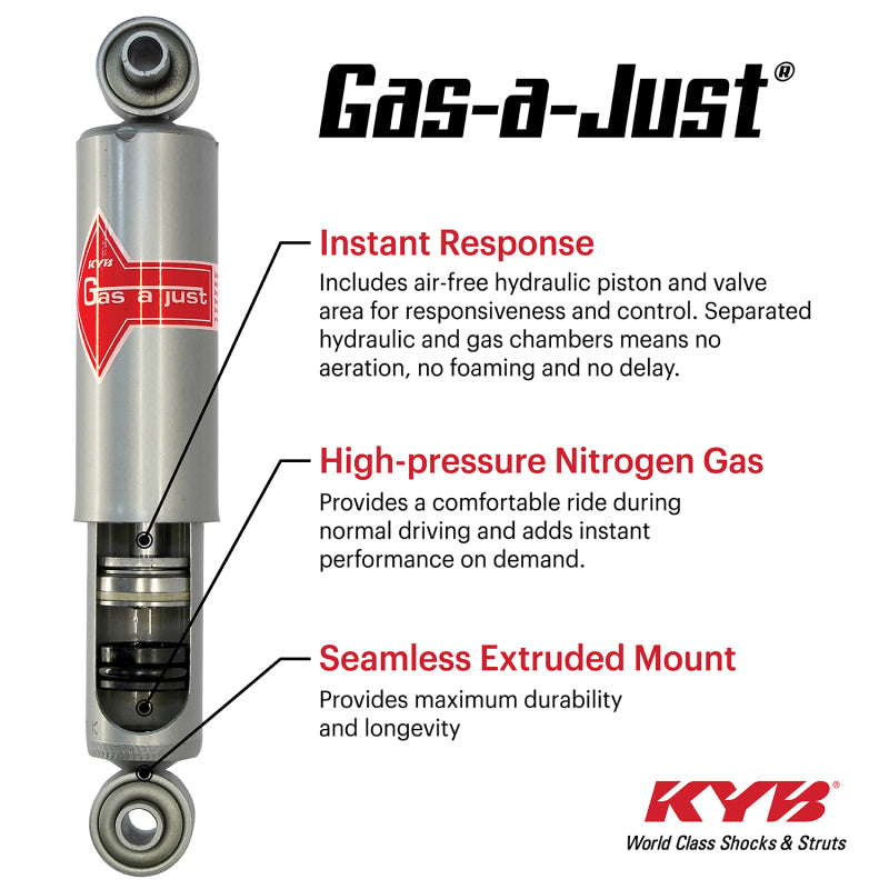 KYB 18-24 Jeep Wrangler (2-3in Lift) Gas-A-Just Gas Shock - Front