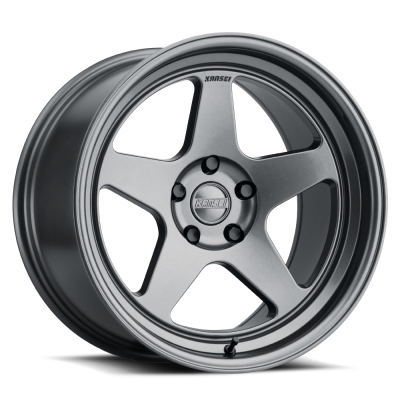 Kansei K12G Knp 17x9in / 5x100 BP / 35mm Offset / 73.1mm Bore - Gunmetal Wheel