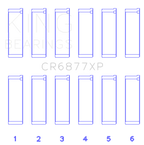 King Engine Bearings BMW S54B32 3.2L (Size STDX) Connecting Rod Bearing Set